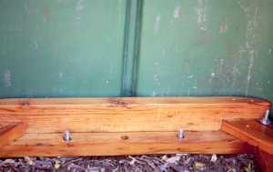 Canoe Chair Base, ready for the seat to be attached